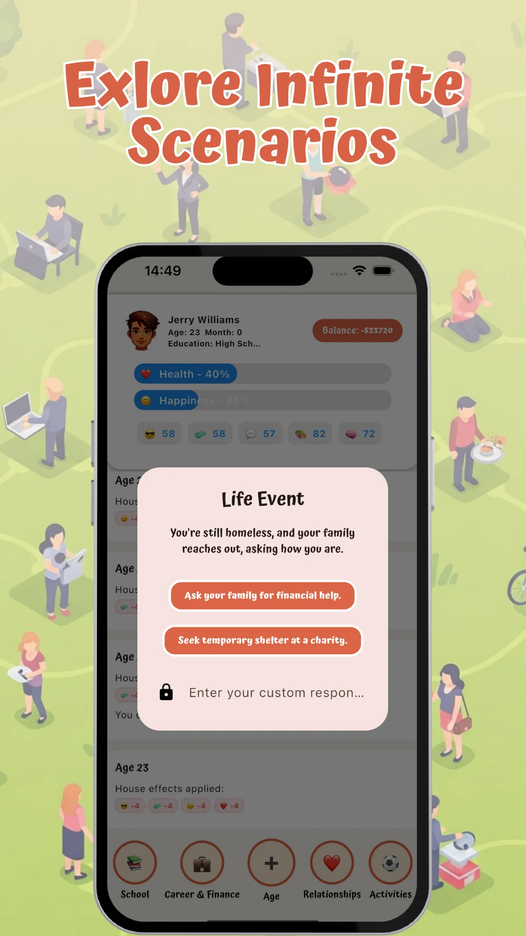 Infinite Life Simulation screenshot